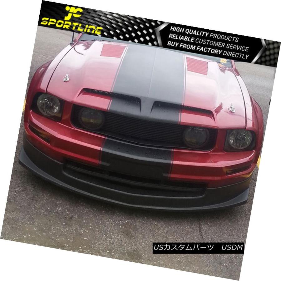 エアロパーツ フィット05-09フォードマスタングV6ブラックポリウレタン 
