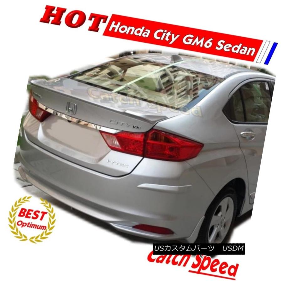 エアロパーツ Honda City用未塗装OEタイプリアトランク・スポイラーGM6 