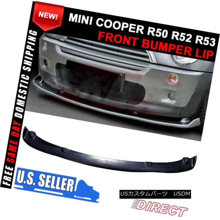 MINI COOPER SE フロントバンパーリップ エアロパーツ 02-06用R50 R52 R53ミニクーパーH Hmスタイル