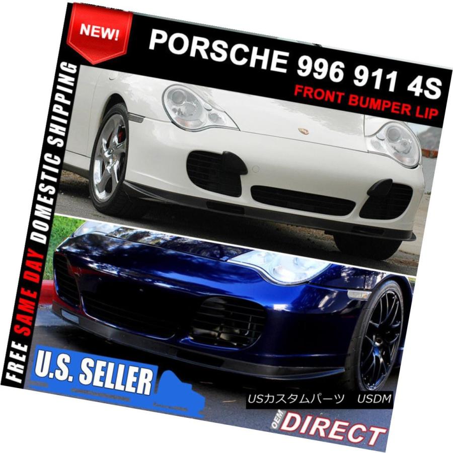 エアロパーツ ポルシェ996 911 4Sクーペターボカレラフロントバンパーリップスポイラー For Porsche 996 911 4S Coupe｜usdm｜02