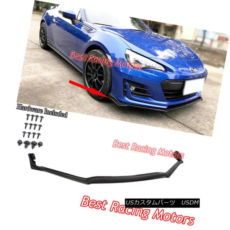 エアロパーツ STi tSスタイルフロントバンパーリップ（ウレタン）17-18