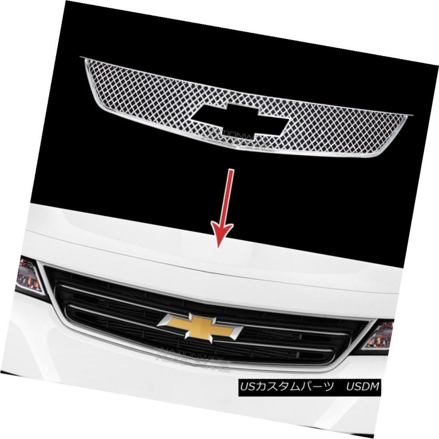 USグリル 2014-2018シボレーインパラクロームグリルオーバーレイフロントグリルカバーインサートトリム 2014-2018 Chevrolet