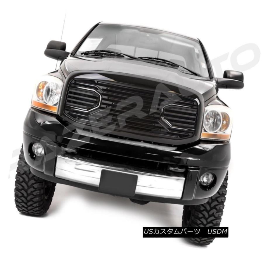 USグリル 06-09ダッジRAMトラック2500 + 3500ブラック限定スタイルグリル+交換 06-09 Dodge R