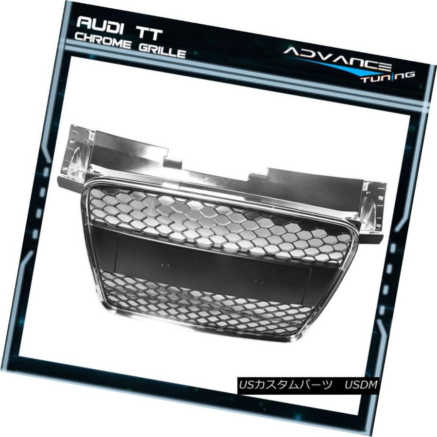 【値下げ！大特価】Audi tt8j ブラック グリル アウディ TT クーペ TTS 8J系 TTRSルック クロームメッキ