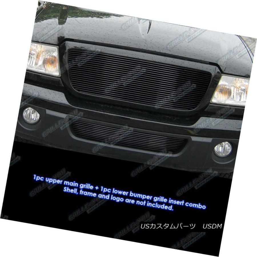 USグリル フィット06 11フォードレンジャーブラックビレットグリルコンボインサート Fits 06 11 Ford Ranger Black Bi :usdm 0102 2121:USパーツ取り扱い専門店 USDM