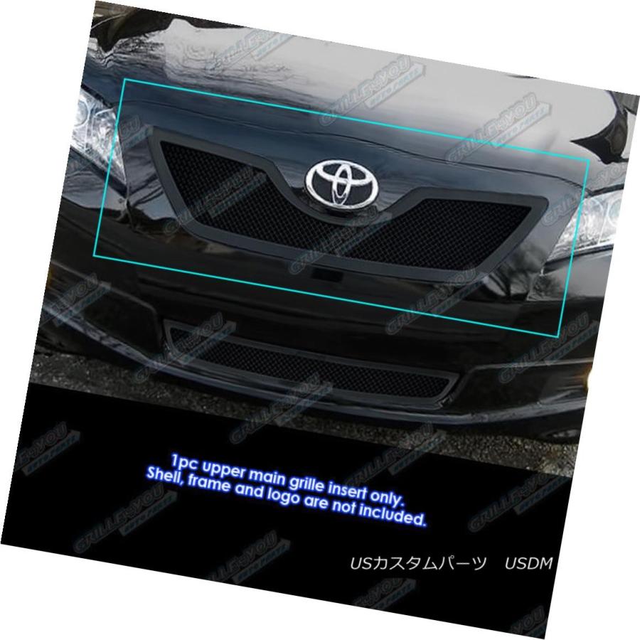 クリアランス割引品 USグリル 2007 - 2009年トヨタカムリブラックステンレスメッシュグリルグリルインサート For 2007-2009 Toyota Cam
