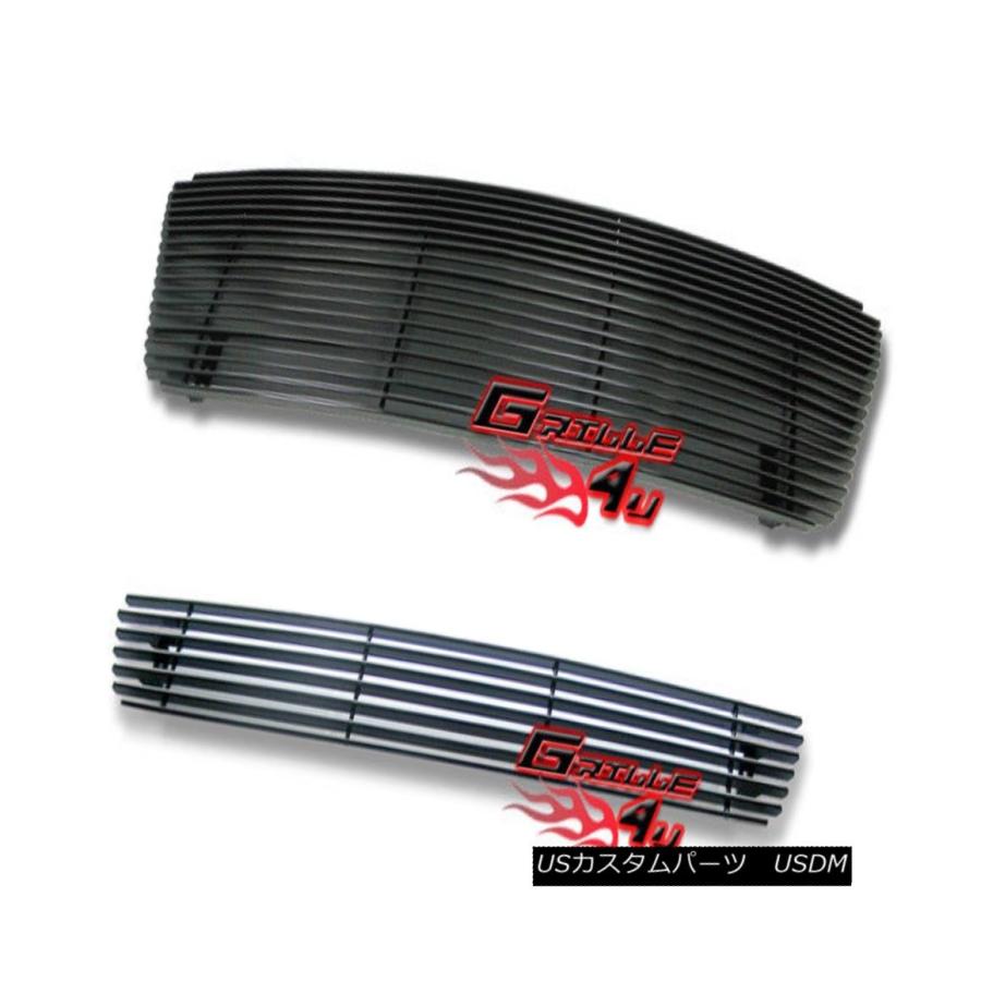 USグリル 04-05フォードF-150ハニカムブラックビレットプレミアムグリルコンボ用 For 04-05 Ford F-150 Honeyco