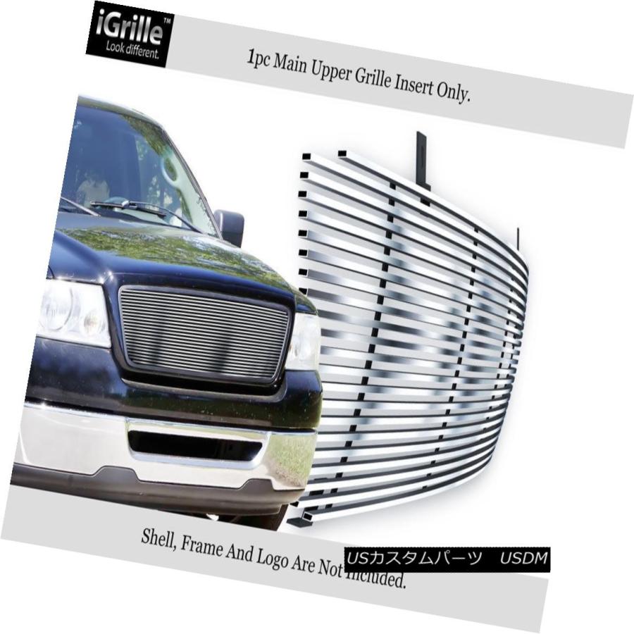 USグリル 2004-2008フォードF-150ステンレス鋼iMainアッパーグリルビレットグリル For 2004-2008 Ford F-150