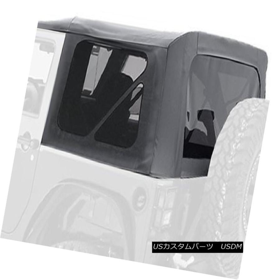 幌・ソフトトップ 10-18 JEEP WRANGLER JK 2ドアの交換用の黒色の