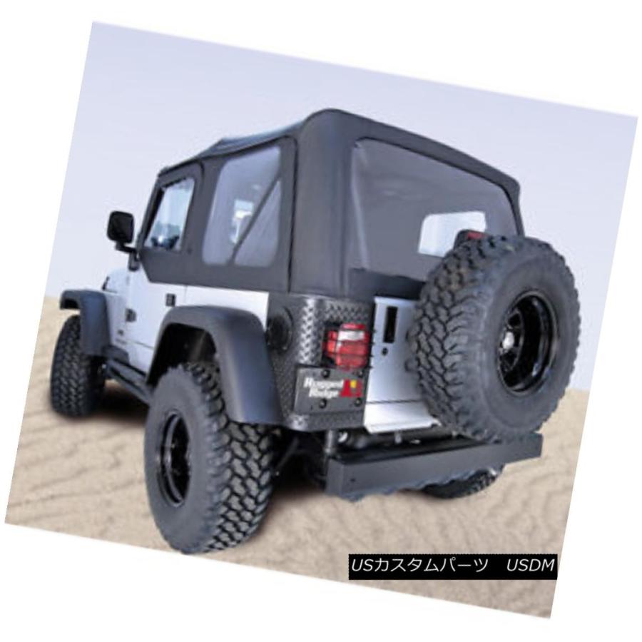 幌・ソフトトップ 頑丈なリッジ13707.35ソフトトップドアスキンブラッククリアウィンドウジープラングラー Rugged Ridge 13707.3