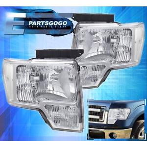 USコーナーライト 09-14フォードF150 F-150直接交換ヘッドライトランプLH RHアセンブリークリア 09-14 FORD F150 F-