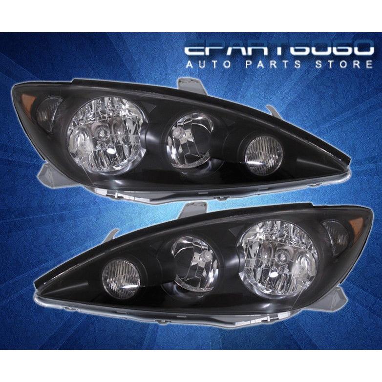 USコーナーライト 05-06トヨタカムリSE LE JDMブラックヘッドライト8 LED 6000K DRLフォグランプ 05-06 Toyota