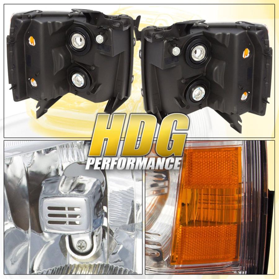 USコーナーライト 07-13 Chevrolet Silveradoヘッドライトランプクリアレンズアンバーサイドリフレクター For 07-13 Cの画像