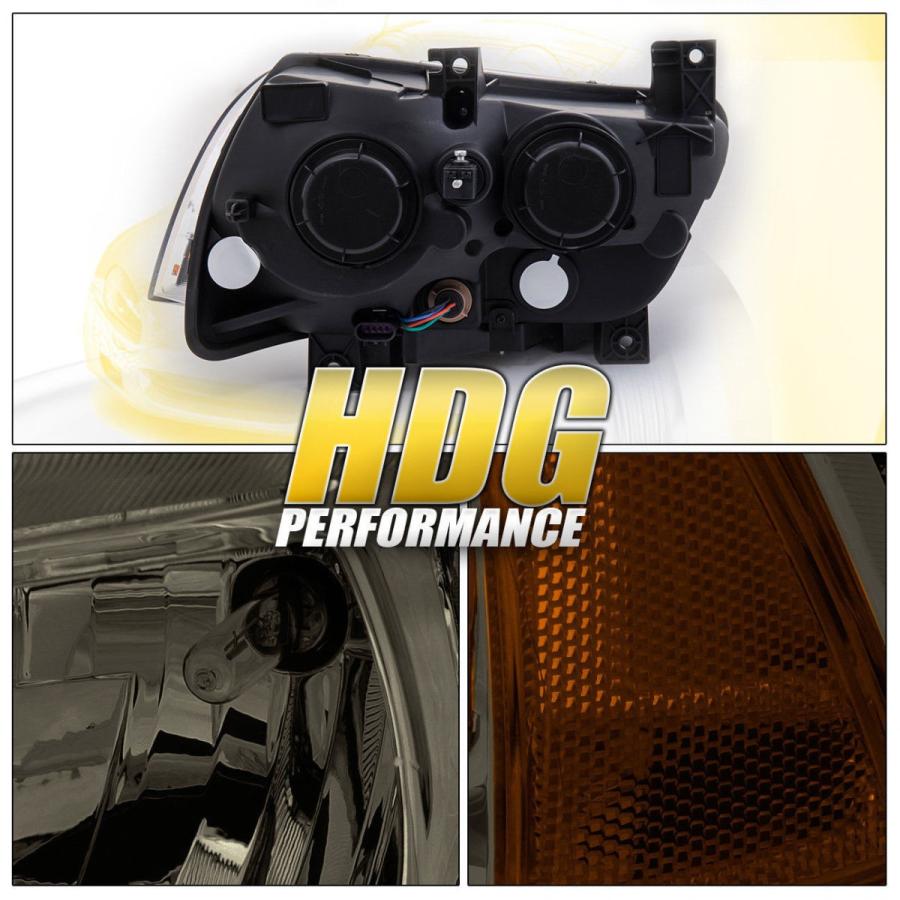 USコーナーライト ヘッドライト2011-2014ダッジチャージャーハロゲンスモークレンズW /アンバーコーナーリフレクター Headlights 2の画像
