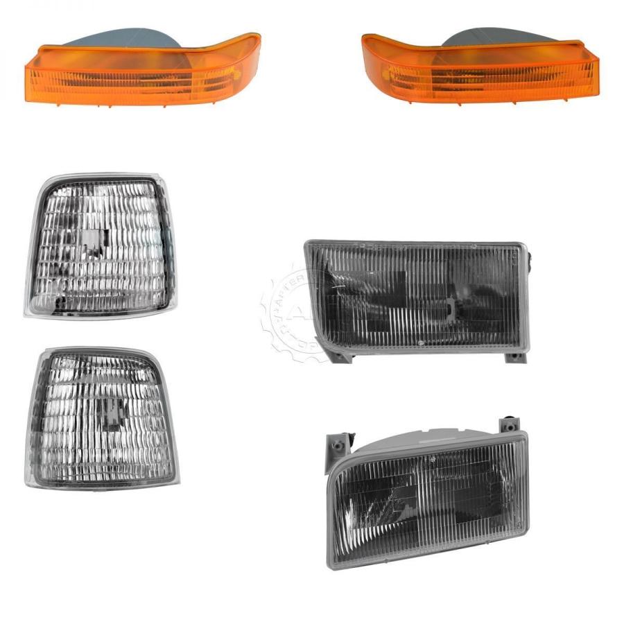USコーナーライト OEM 6ピースヘッドライトコーナー＆amp; フォードブロンコF150 F250 F350の駐車ライトキット OEM 6 Pie