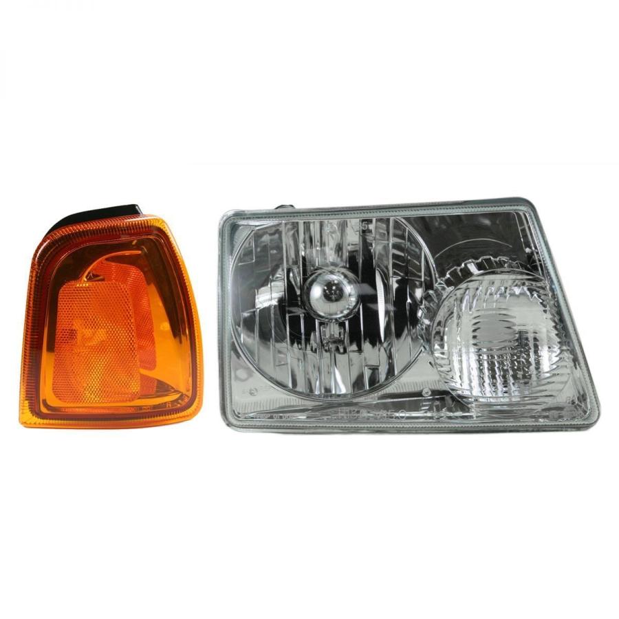 USコーナーライト ヘッドライト＆amp; 01-05フォードレンジャーのパーキングコーナーライト右の乗客側キット Headlight \u0026 P