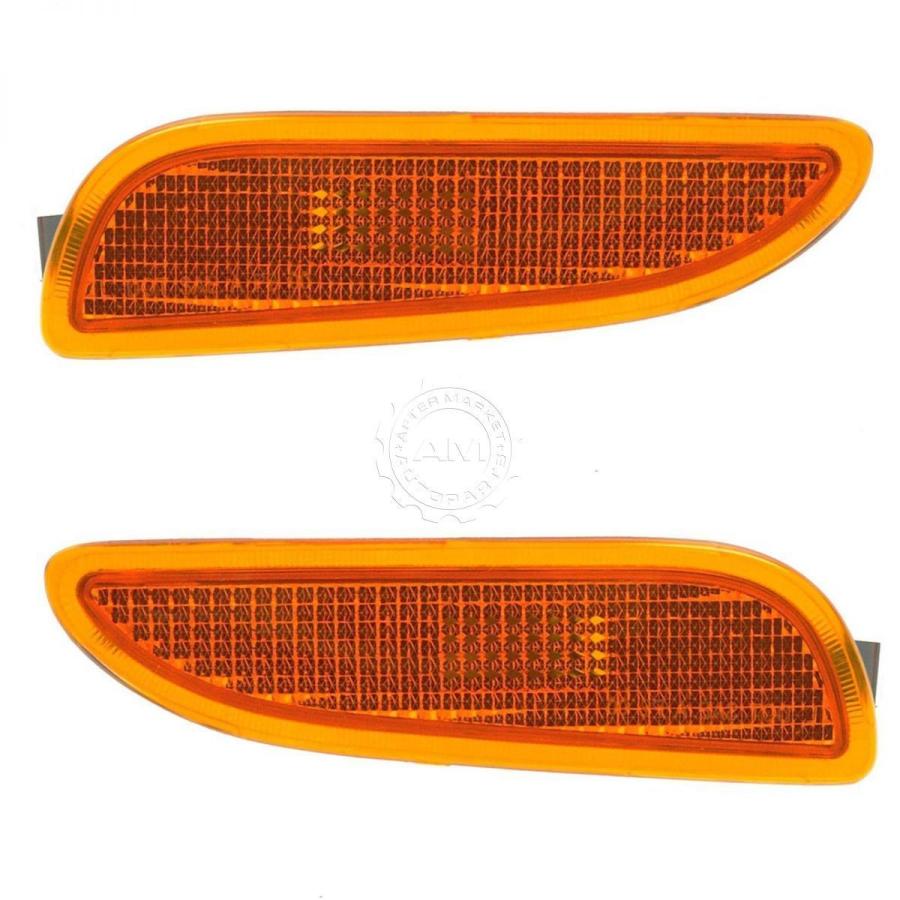 USコーナーライト バンパー取り付けサイドマーカーライト右左PAIR for 03-09 CLK 320 350 500 550 Bumper Mou