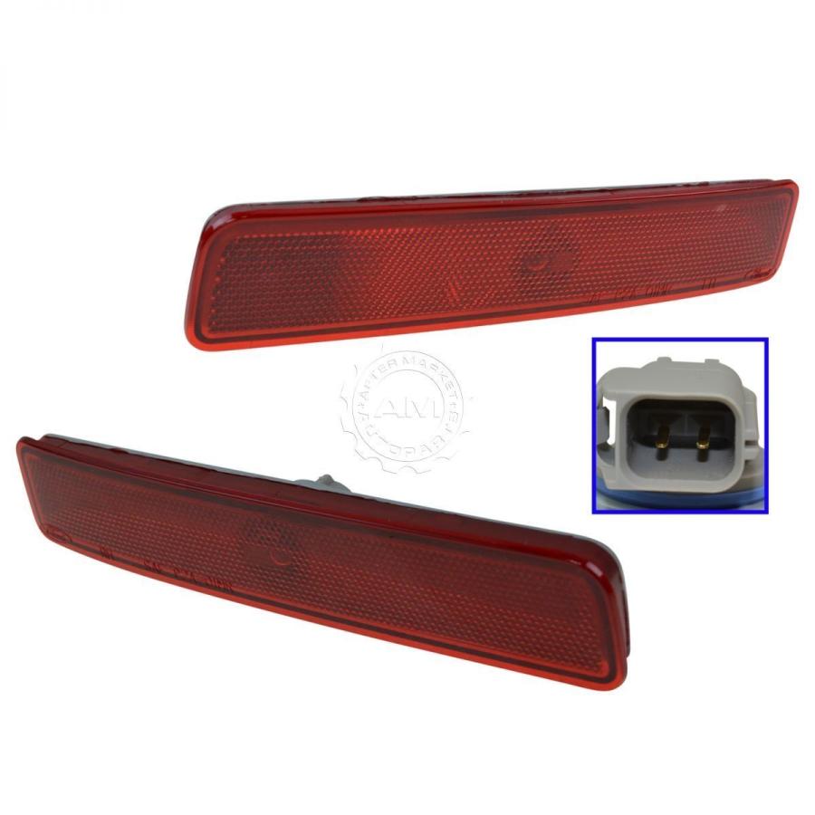 USコーナーライト OEMレッドリアバンパーはサイドマーカー反射鏡ランプライトLH RH SUV用ペアマウント OEM Red Rear Bumper