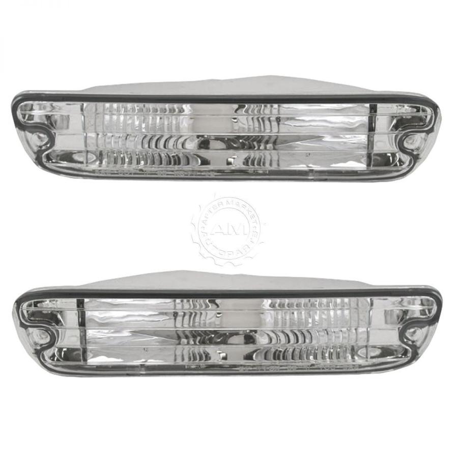 USコーナーライト 95-97 Grand Marquisのためのバンパー搭載駐車場ライトペア2 Bumper Mounted Parking Lig