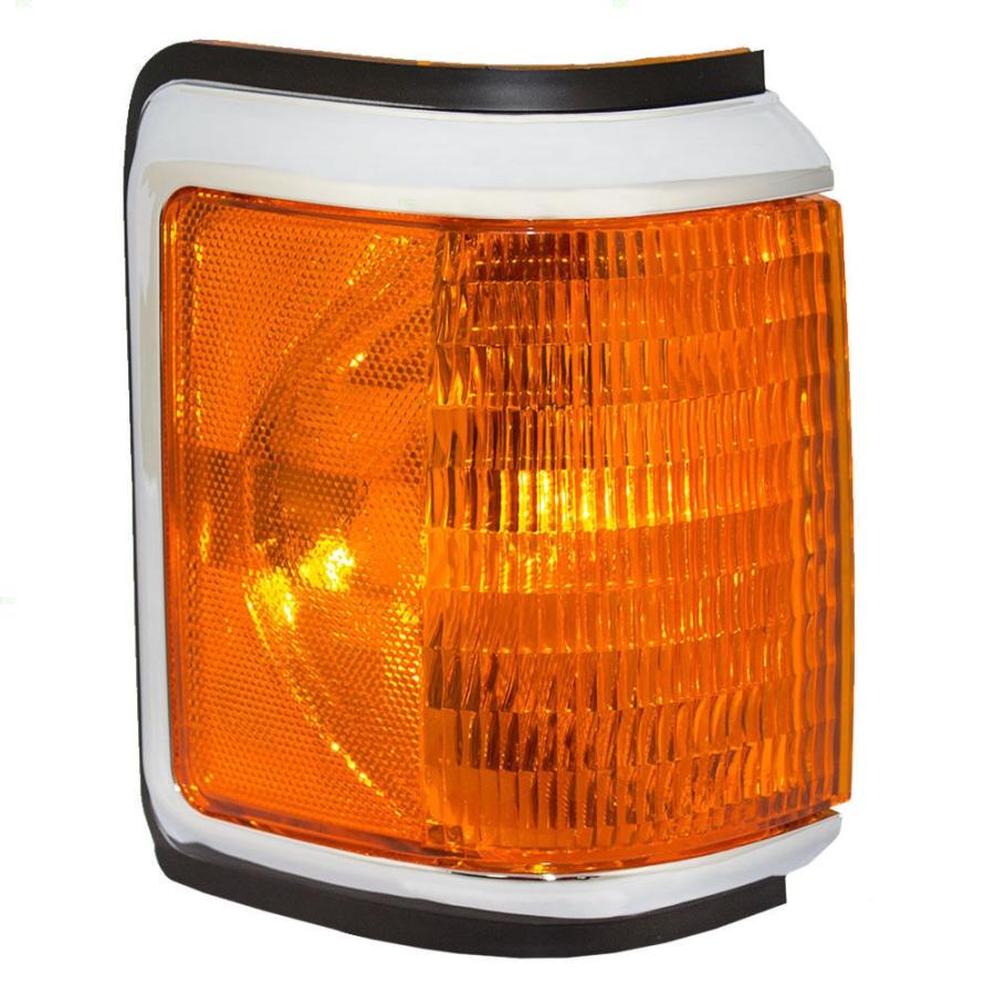 USコーナーライト クロムトリムDOT付き新しい乗客パーク信号コーナーマーカーライトランプ New Passengers Park Signal Co