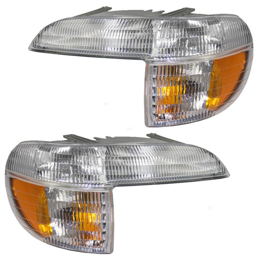 USコーナーライト 新しいペアセットパーク信号コーナーマーカーライトアセンブリエクスプローラーマウンテニアSUV New Pair Set Park