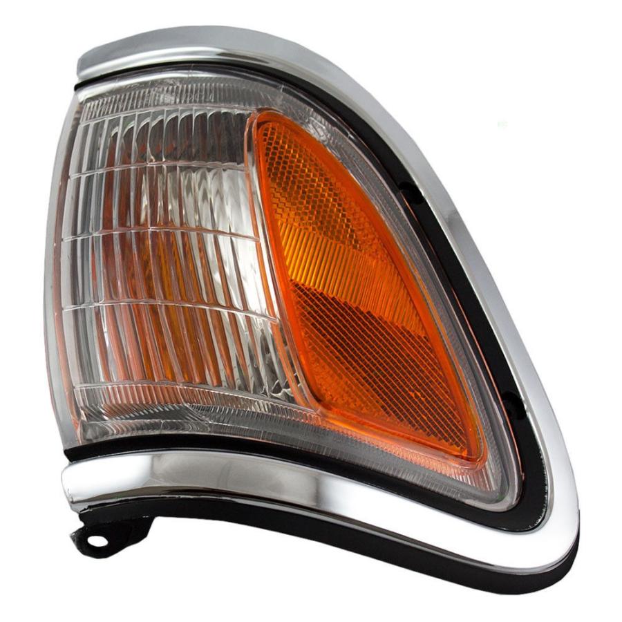 USコーナーライト 95-97トヨタタコマの新しい乗客パーク信号コーナーライトランプクロムトリム New Passengers Park Signal