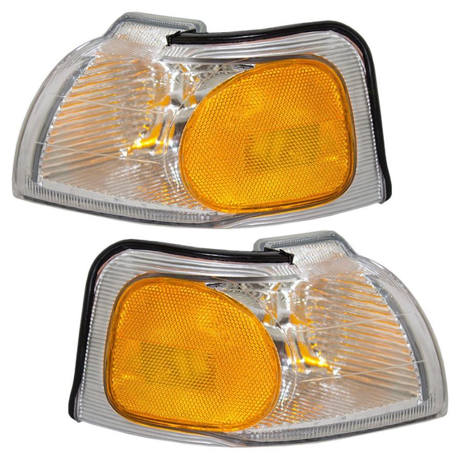 USコーナーライト 新しいペアセットパーク信号マーカーライトランプレンズハウジングDOT Cougar Thunderbird New Pair Se