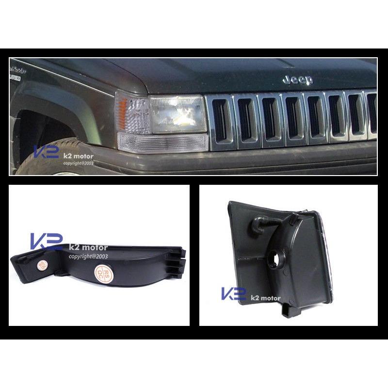 USコーナーライト 93-96グランドチェロキーバンパーパークライト+コーナー信号ランプ4pcクローム 93-96 Grand Cherokee Bu_1