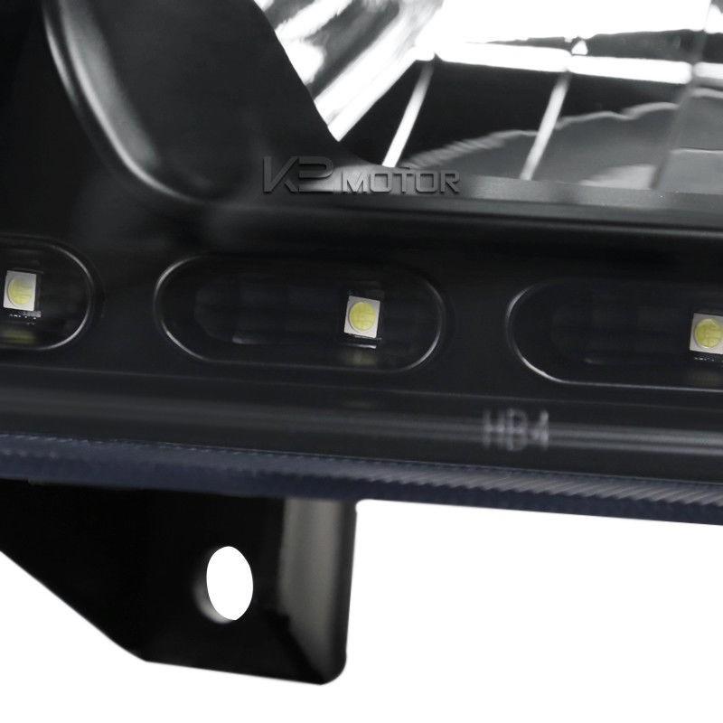 USコーナーライト 2006-2010ダッジチャージャーLEDヘッドライト（コーナー信号ライト内蔵）ブラック 2006-2010 Dodge Charの画像