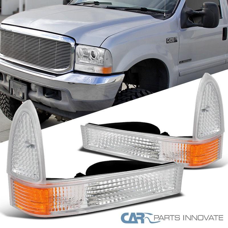 USコーナーライト 99-04 Ford F250 F350 F450 00-04エクスカーションクリアターンシグナルコーナーライトランプ 99-04