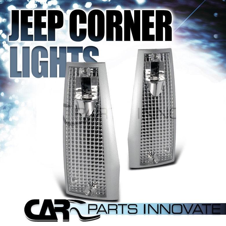 US隅っこともし火 1984-1996ジープチェロキーユーロクリアコーナーランプ交通信号灯 1984-1996 Jeep Cherokee Euro 塩素