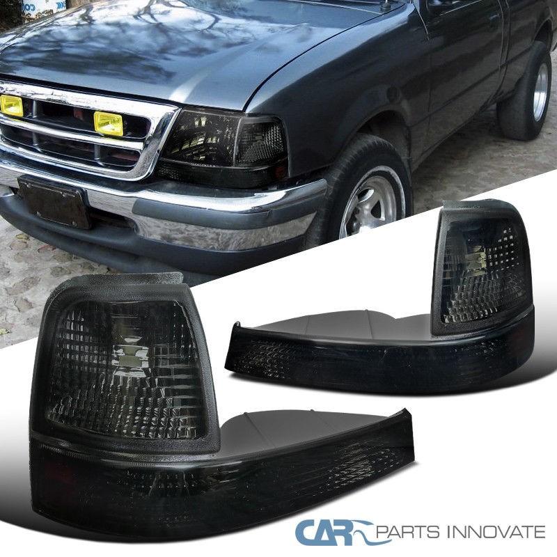 USコーナーライト フォード98-00レンジャーピックアップスモークコーナーターンシグナルランプ着色バンパーライト Ford 98-00 Ranger
