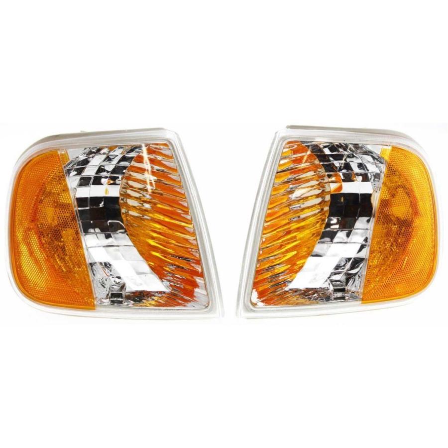 USコーナーライト StyleLineコーナーライトfor 97-2003 Ford F-150 2セット左＆amp; 右白熱 StyleLine C