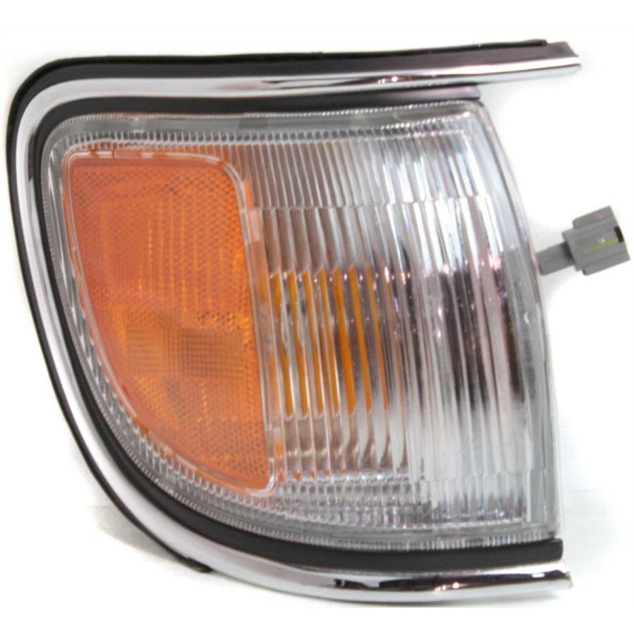 USコーナーライト コーナーライト96-98日産パスファインダークロムトリム付きRH白熱電球付き Corner Light For 96-98 Nis