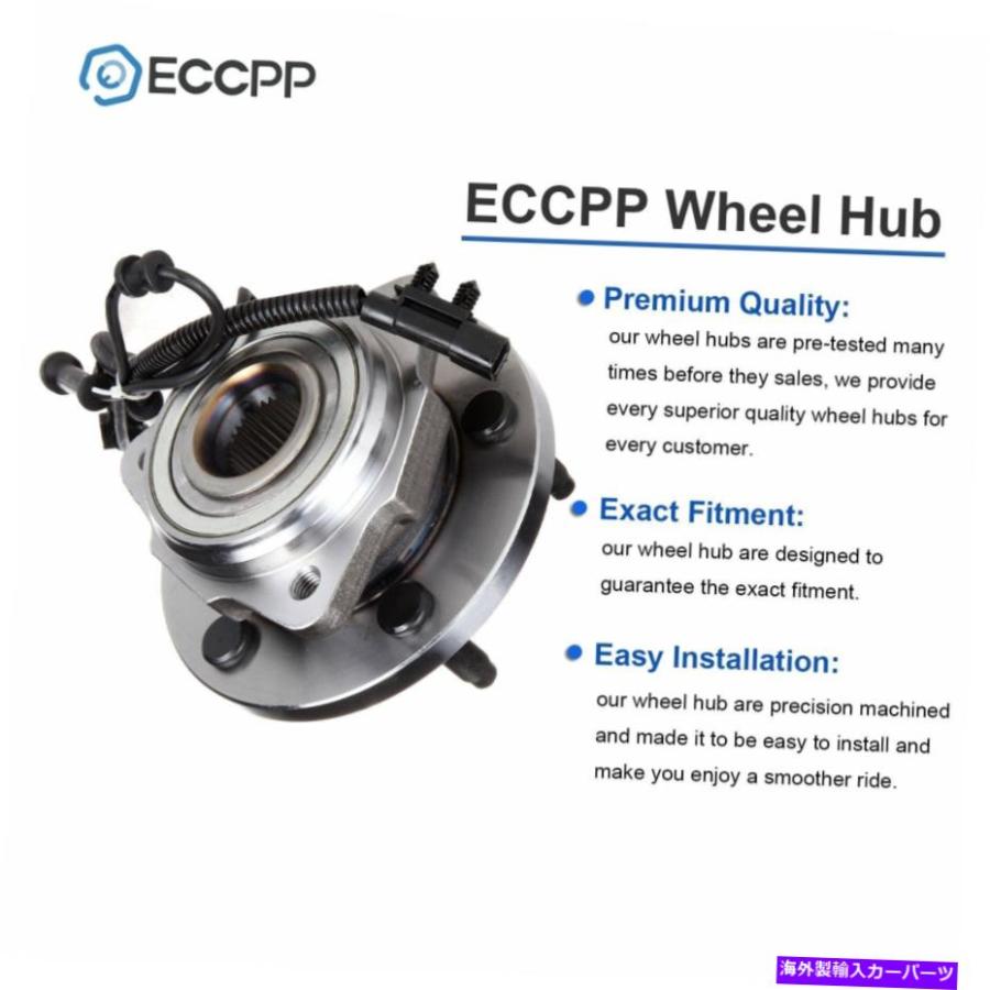 Wheel Hub Bearing Jeep Wrangler 2007 2008-2016ペア2前輪ベアリングハブアセンブリw/abs For Jeep Wrangler 2007 2008-2016 Pair 2 Front Wheel Beaの画像