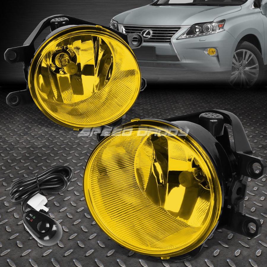 USフォグライト 13-15レクサスRX350 / RX450HイエローレンズOE駆動ペアFOGライトランプ+スイッチ FOR 13-15 LEXUS