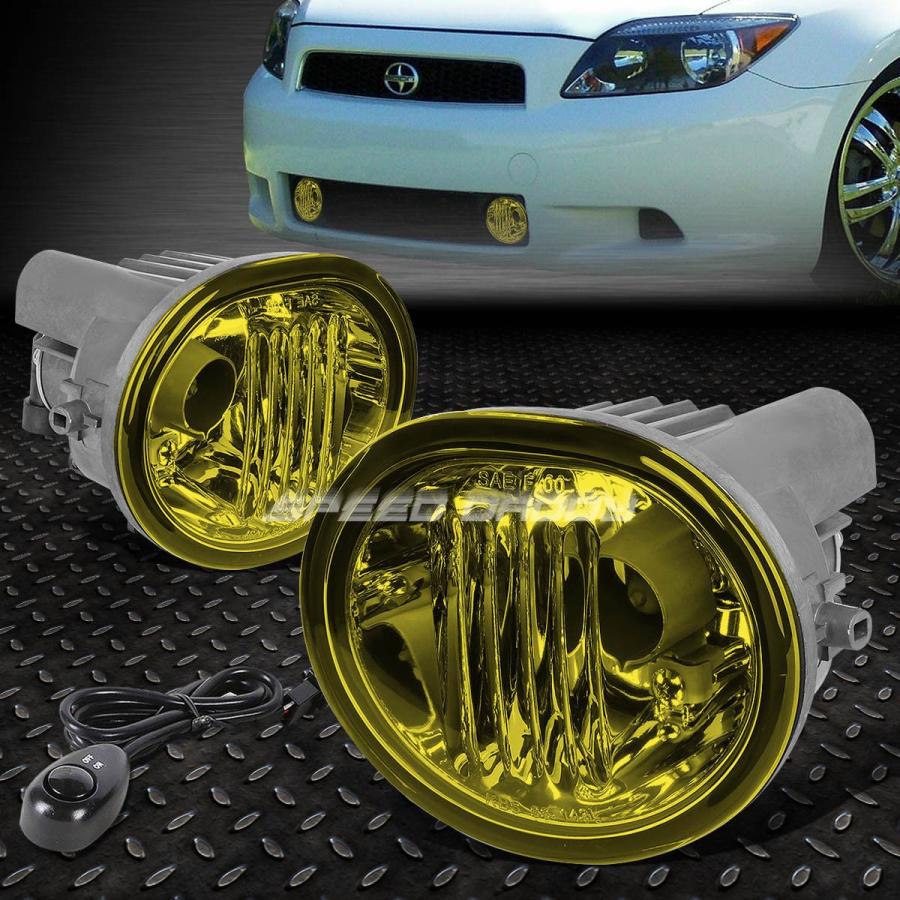 USフォグライト 05-10 SCION TC / MATRIXグラスイエローレンズOEバッファードライビングフォグライト+スイッチ FOR 05-1