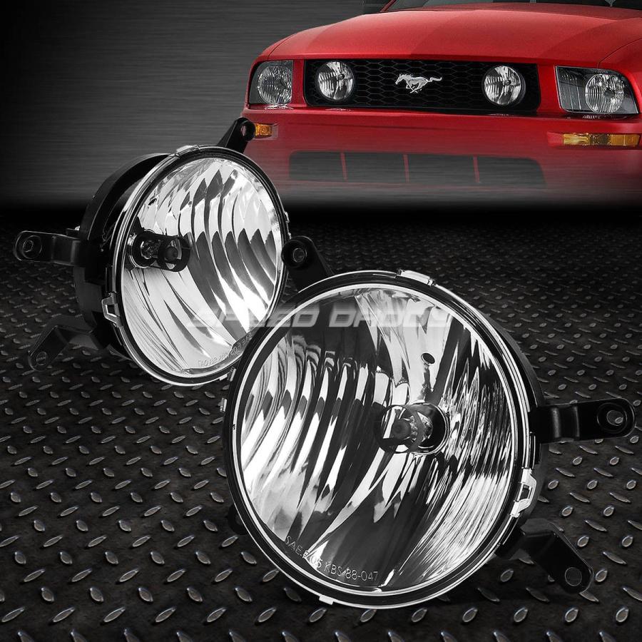 USフォグライト BLACK HOUSING CLEAR LENS HEADLIGHTS + OE BUMPERフォグライト05-09 FORD MU_2