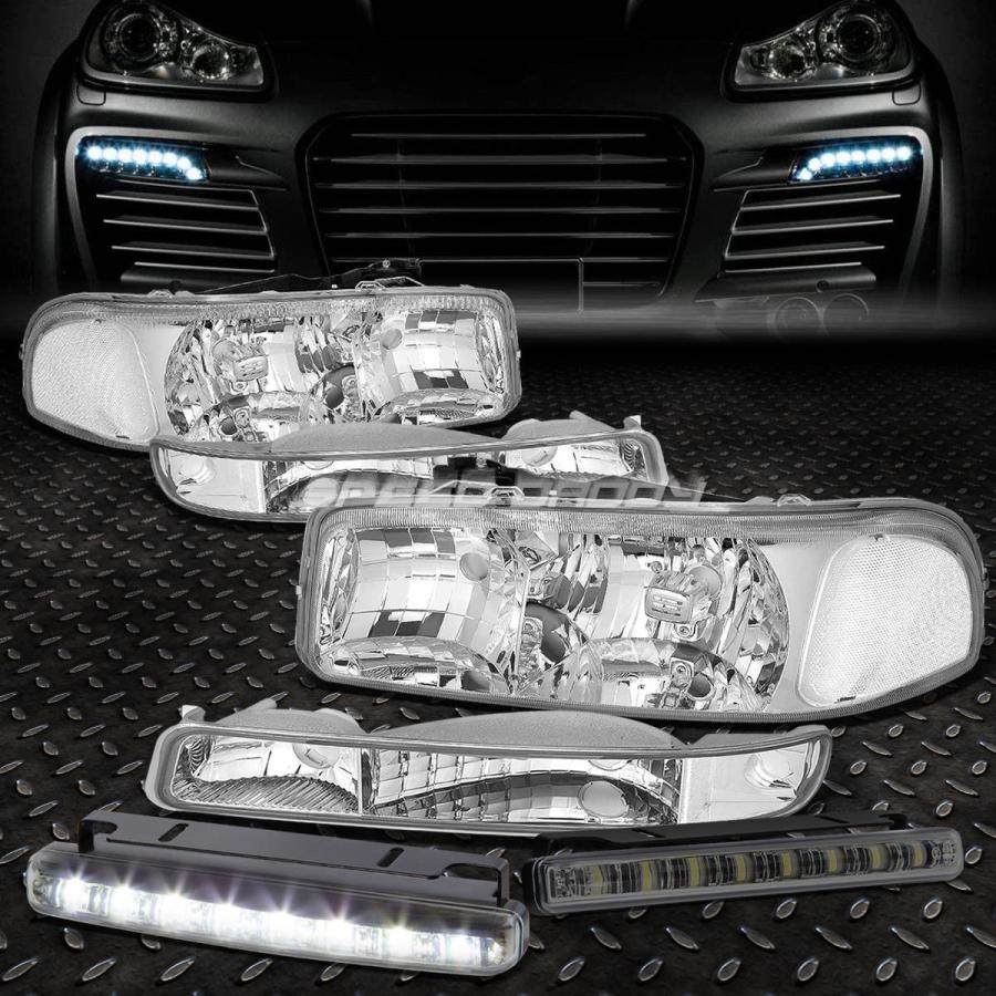 USフォグライト CHROME HEADLIGHT + BUMP wbr / wbr ER +クリアコーナー+ SMOKED LED FOGラ :usdm 0132 1617:USパーツ取り扱い専門店 USDM