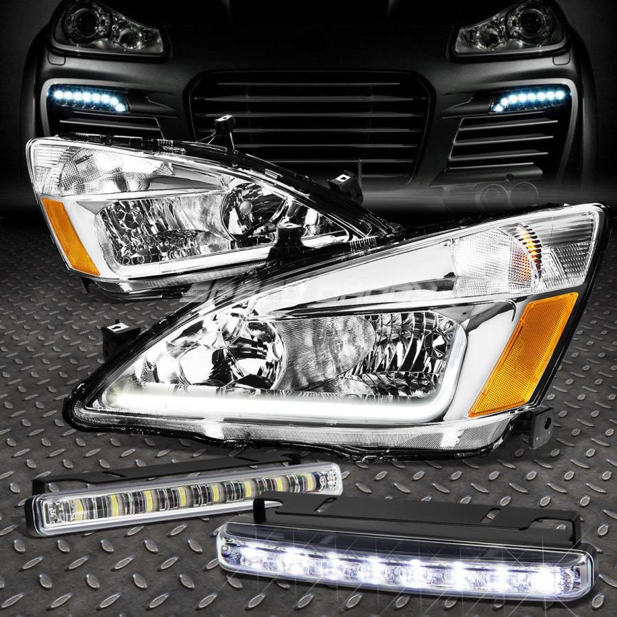 USフォグライト CHROME HOUSING HEADLIGHT + AMBE \u003cwbr\u003e \u003c/ wbr\u003e R SIDE + WHITE SMD L