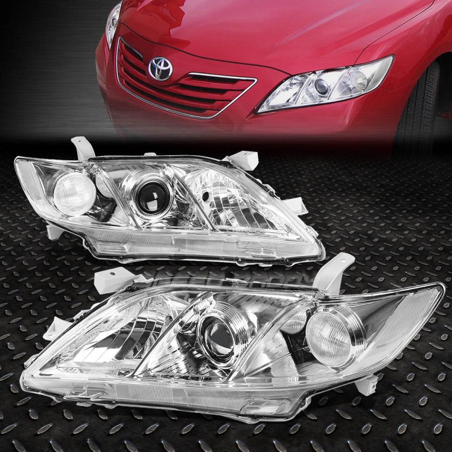 USフォグライト CHROME HEADLIGHT + CLEA \u003cwbr\u003e \u003c/ wbr\u003e Rコーナー+ 07-09トヨタキャムXV40用LEDグリ_1
