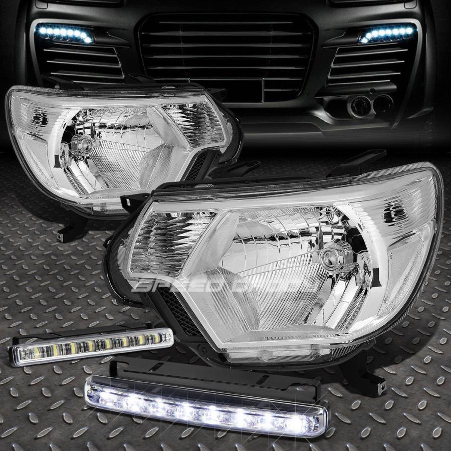 USフォグライト CHROME HOUSING HEADLIGHT + CLEA \u003cwbr\u003e \u003c/ wbr\u003e Rコーナー+ 12-15タコマのための8