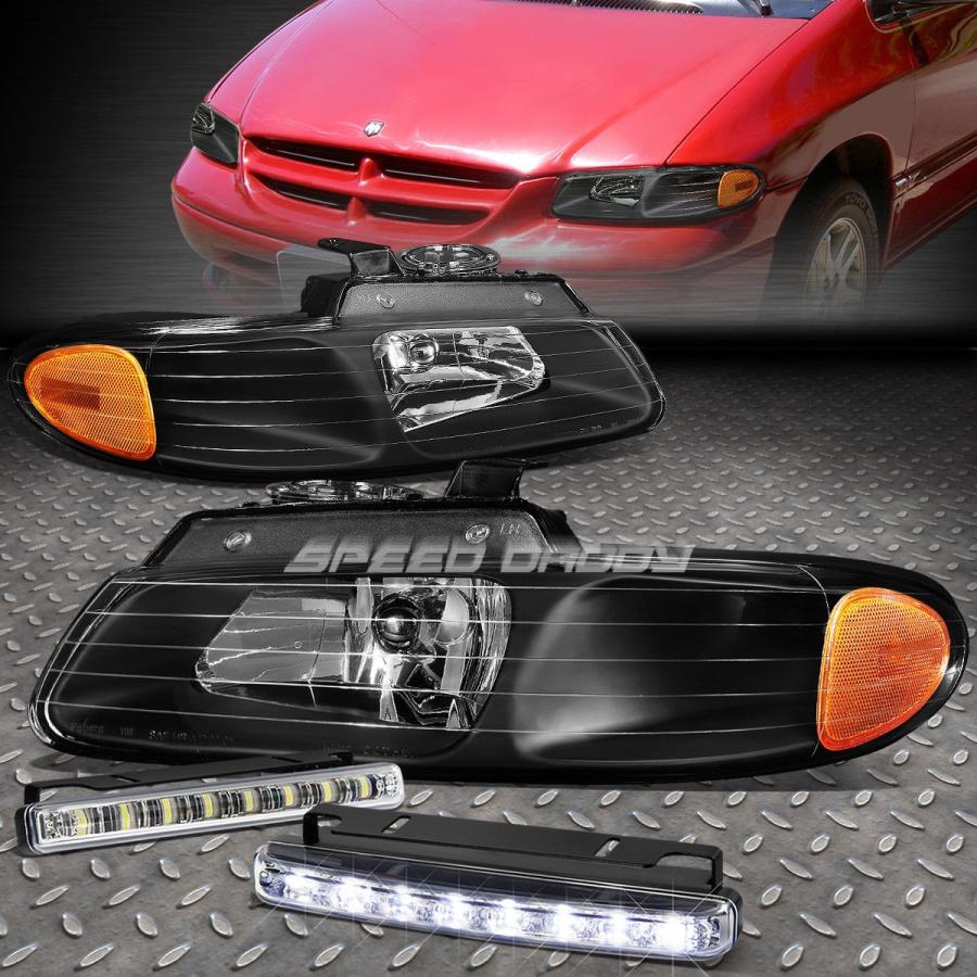 USフォグライト BLACK HOUSING CRYSTAL HEADLIGHT + AMBE \u003cwbr\u003e \u003c/ wbr\u003e Rコーナー+ LEDフォグ