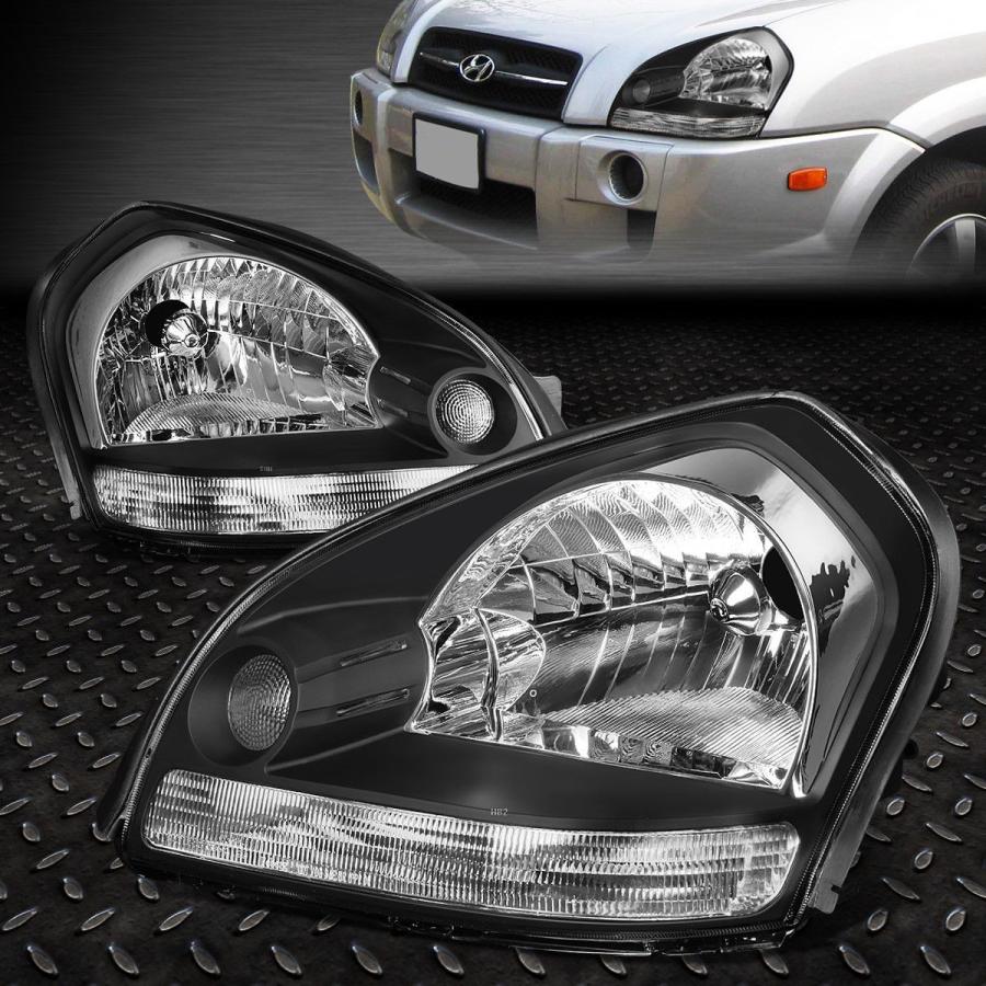 USフォグライト BLACK HOUSING HEADLIGHT + CLEA <wbr> </ wbr> Rコーナー+ 05-09 TUCSON用Lの画像