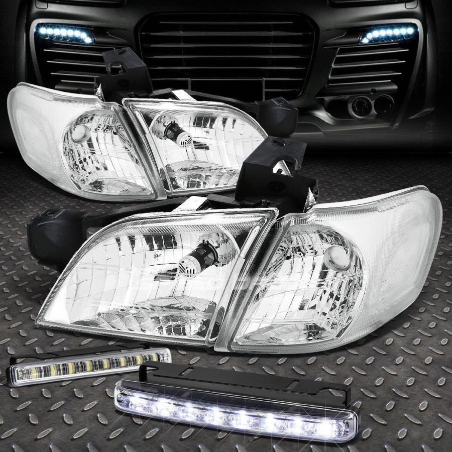 USフォグライト CHROME HOUSING HEADLIGHT + CLEA \u003cwbr\u003e \u003c/ wbr\u003e Rコーナー+ 97-05ベンチャー用LE