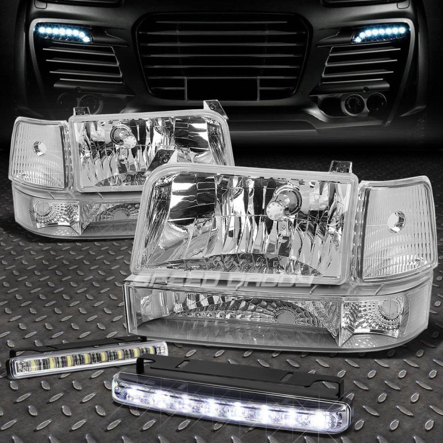 USフォグライト CHROME HOUSING HEADLIGHT + CORN \u003cwbr\u003e ER + 8 LEDグリルフォグライト92-96 F15