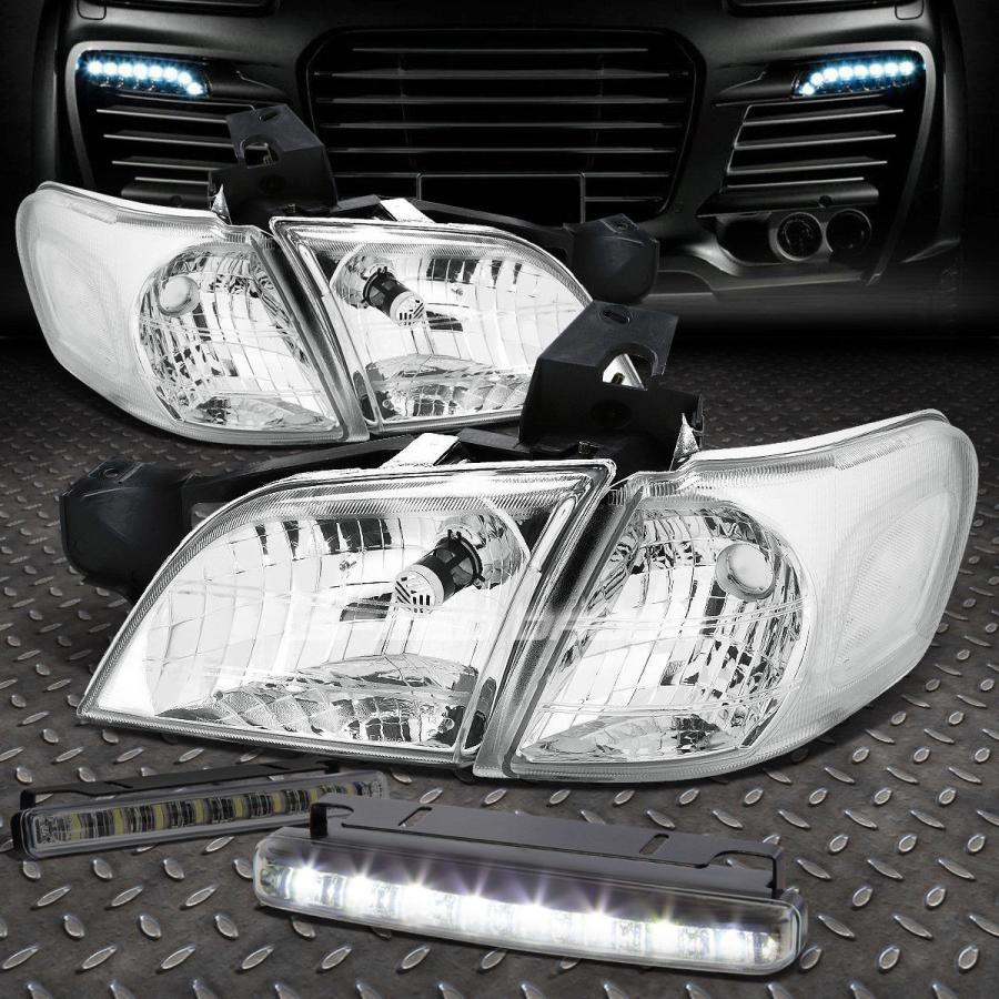 USフォグライト CHROME HOUSING HEADLIGHT + CLEA \u003cwbr\u003e \u003c/ wbr\u003e Rコーナー+ 97-05ベンチレバー用L