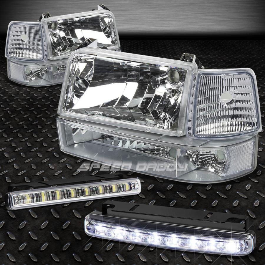 USフォグライト ヘッドライトクリアレンズCHROME HOUSING + LEDフォグライト+バンパー+ C \u003cwbr\u003e \u003c/ wbr\u003eオナーフィッ