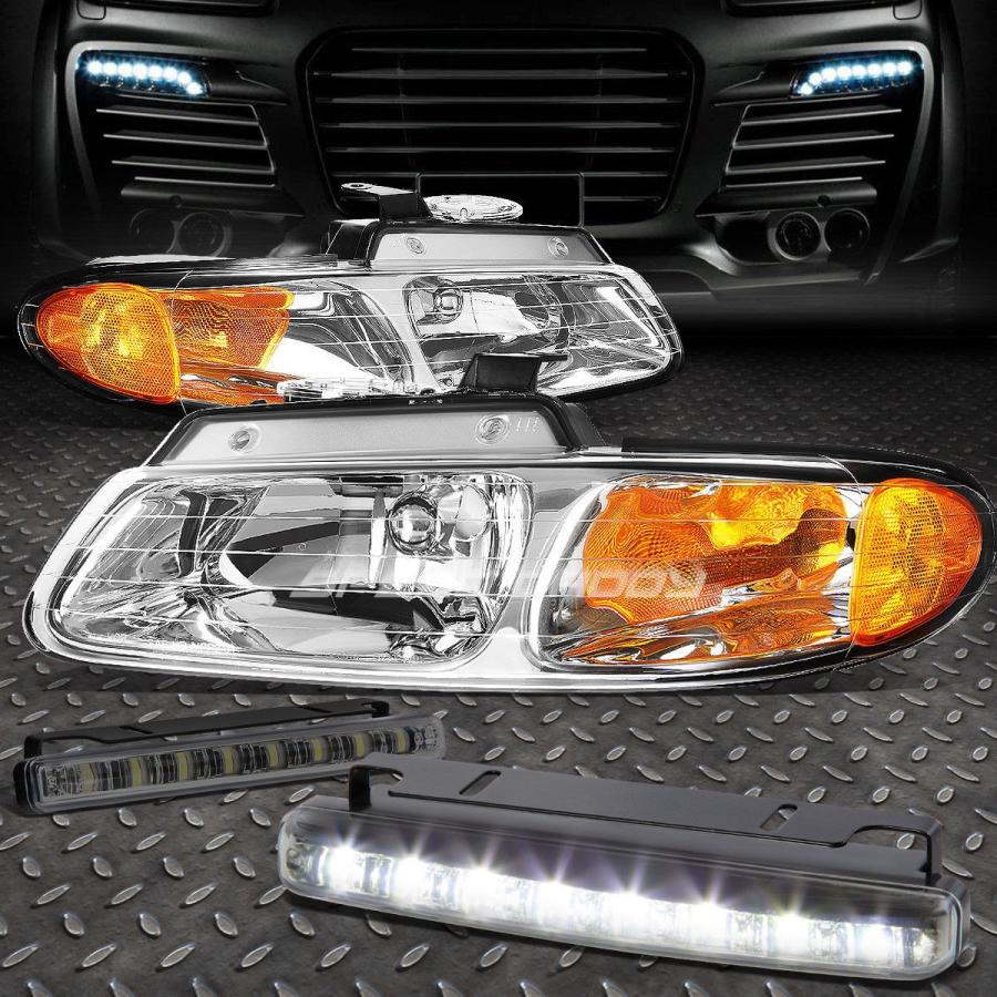 USフォグライト CHROME HOUSING HEADLIGHT + AMBE \u003cwbr\u003e \u003c/ wbr\u003e Rコーナー+ 96-99キャラバン用LE