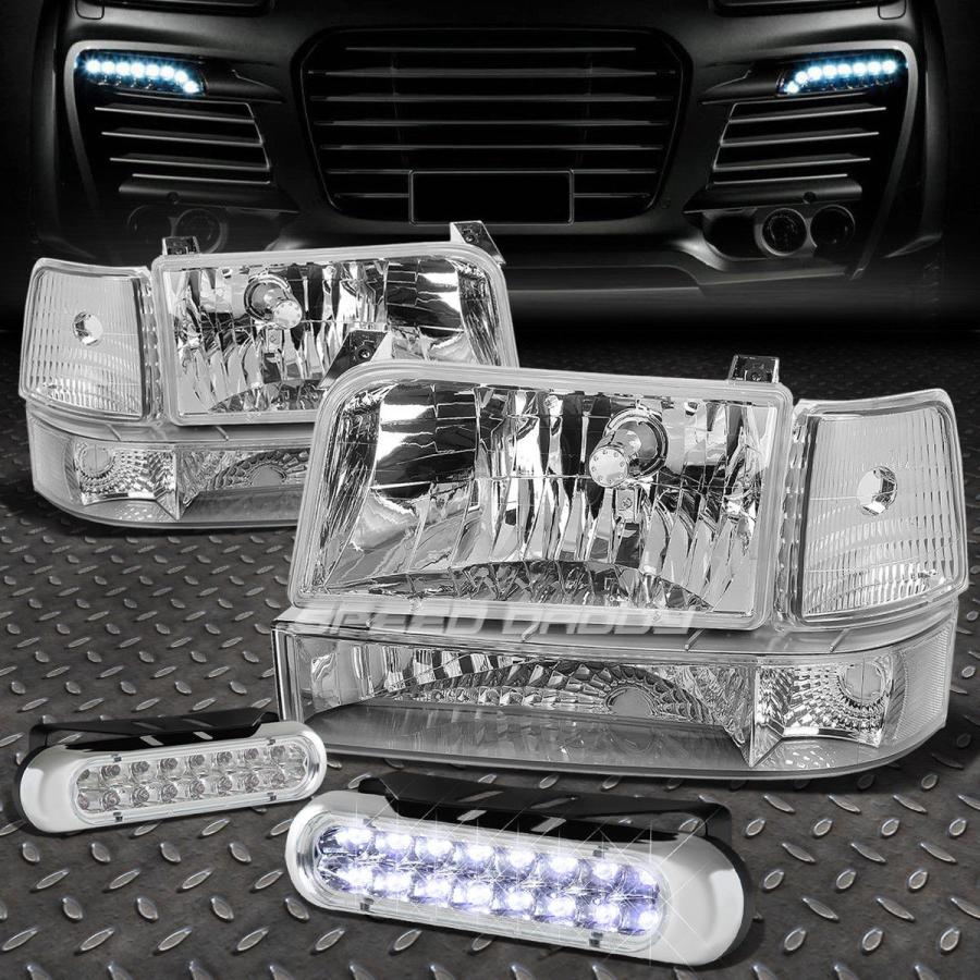 USフォグライト CHROME HOUSING HEADLIGHT + CORN <wbr> ER + 16 LEDグリルフォグライト92-96 F1